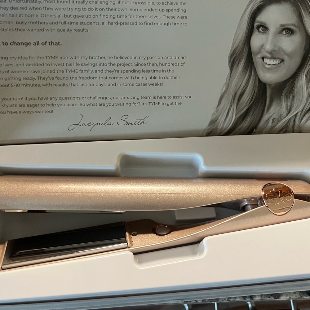 Tyme styling iron.  New, in box.
